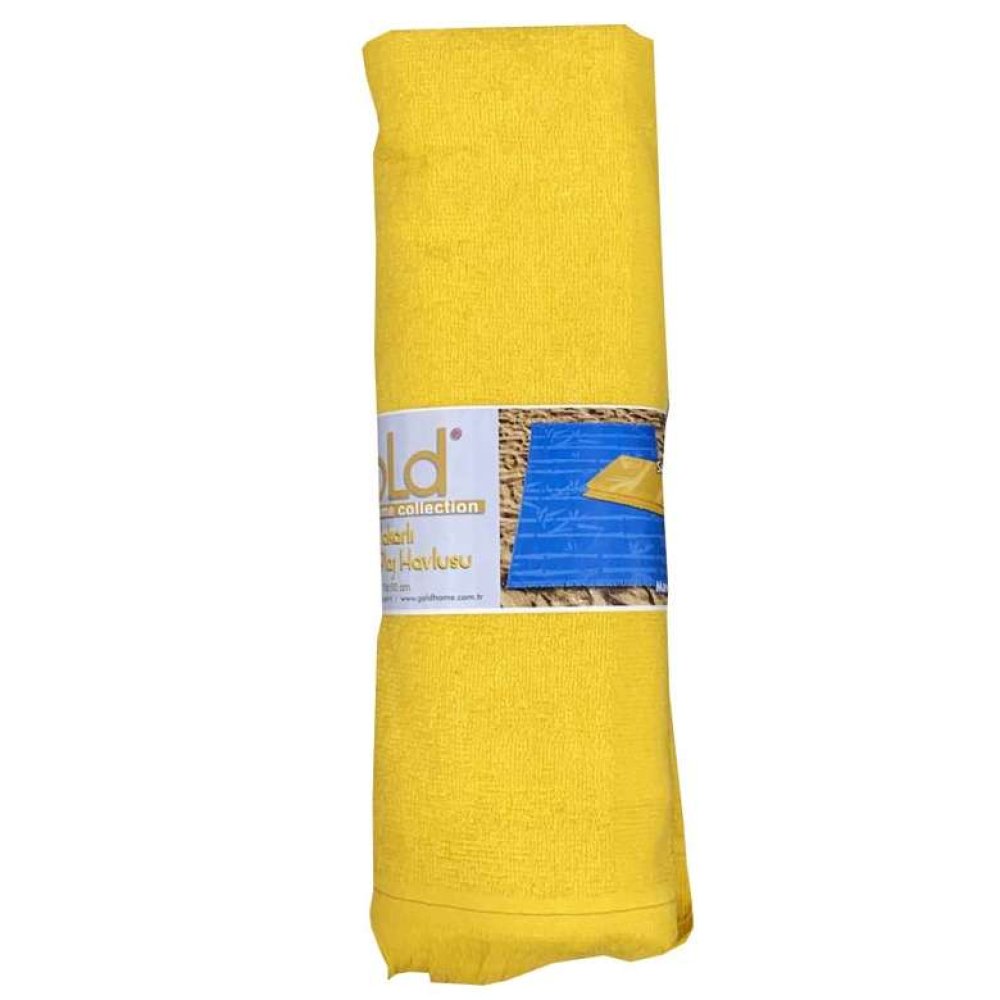 Beach Towel 70X150 Cm Jacquard Yellow
