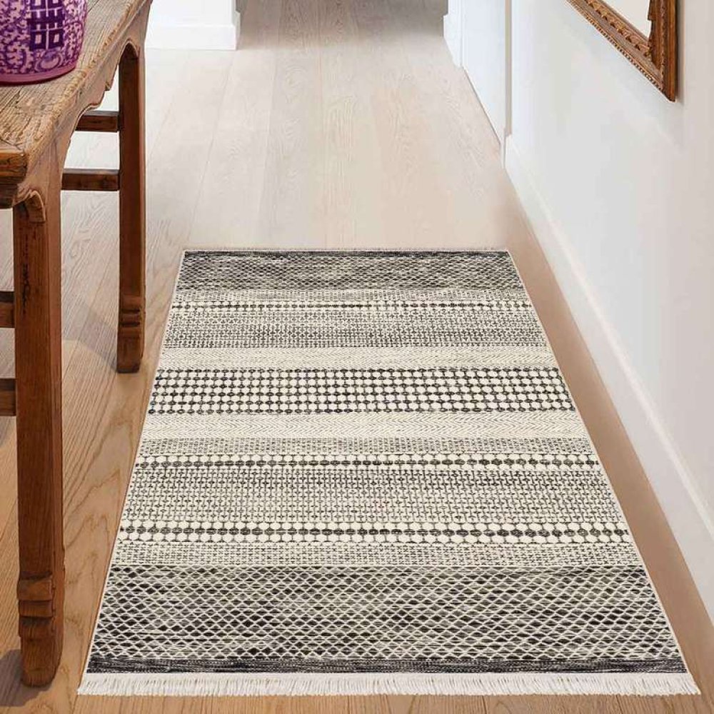 Digital Printed Runner 80x150 cm Grey-white