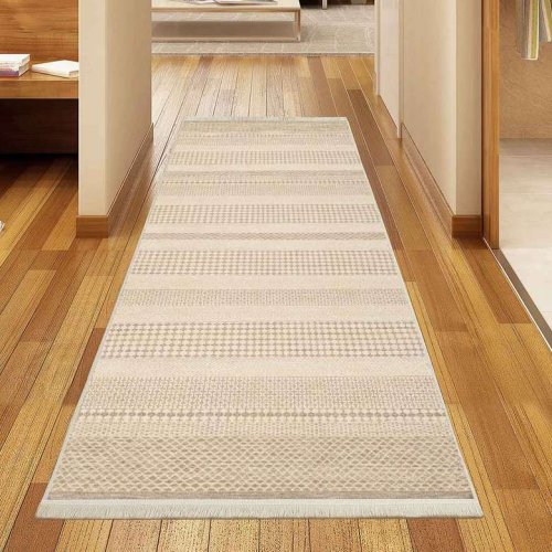 Digital Printed Runner 80x300 Brown Cream