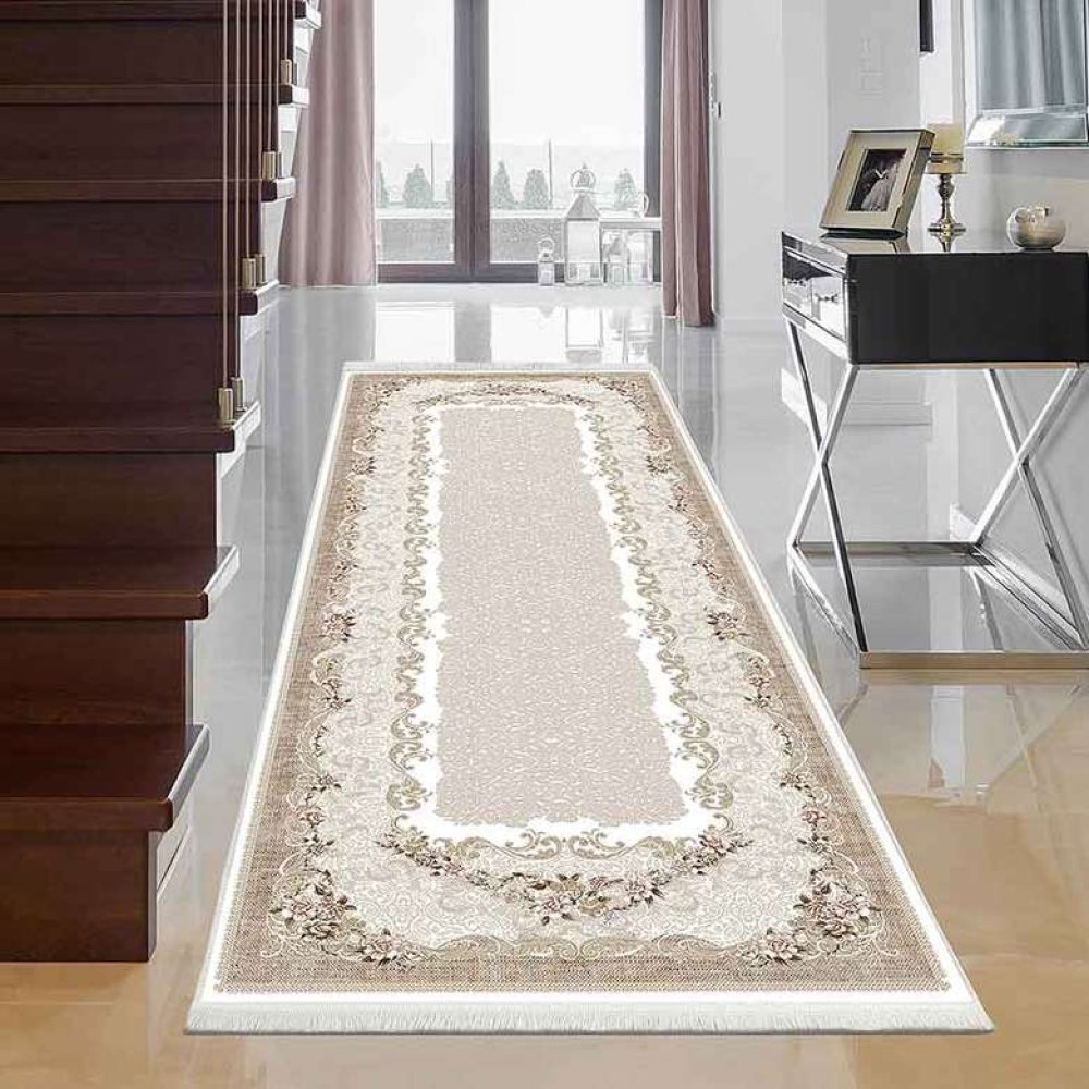 Digital Printed Runner Pink Brown 100x300 Cm