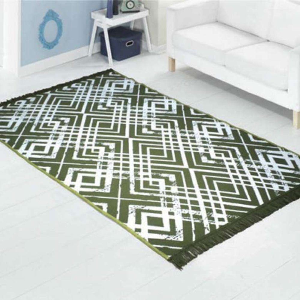 Kilim Green White 120x180 Cm