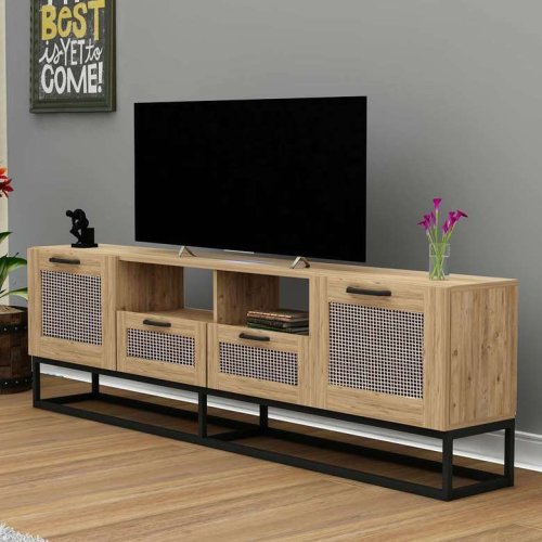 Tiamob Rhodes 2 Doors 2 Drawers Tv Stand