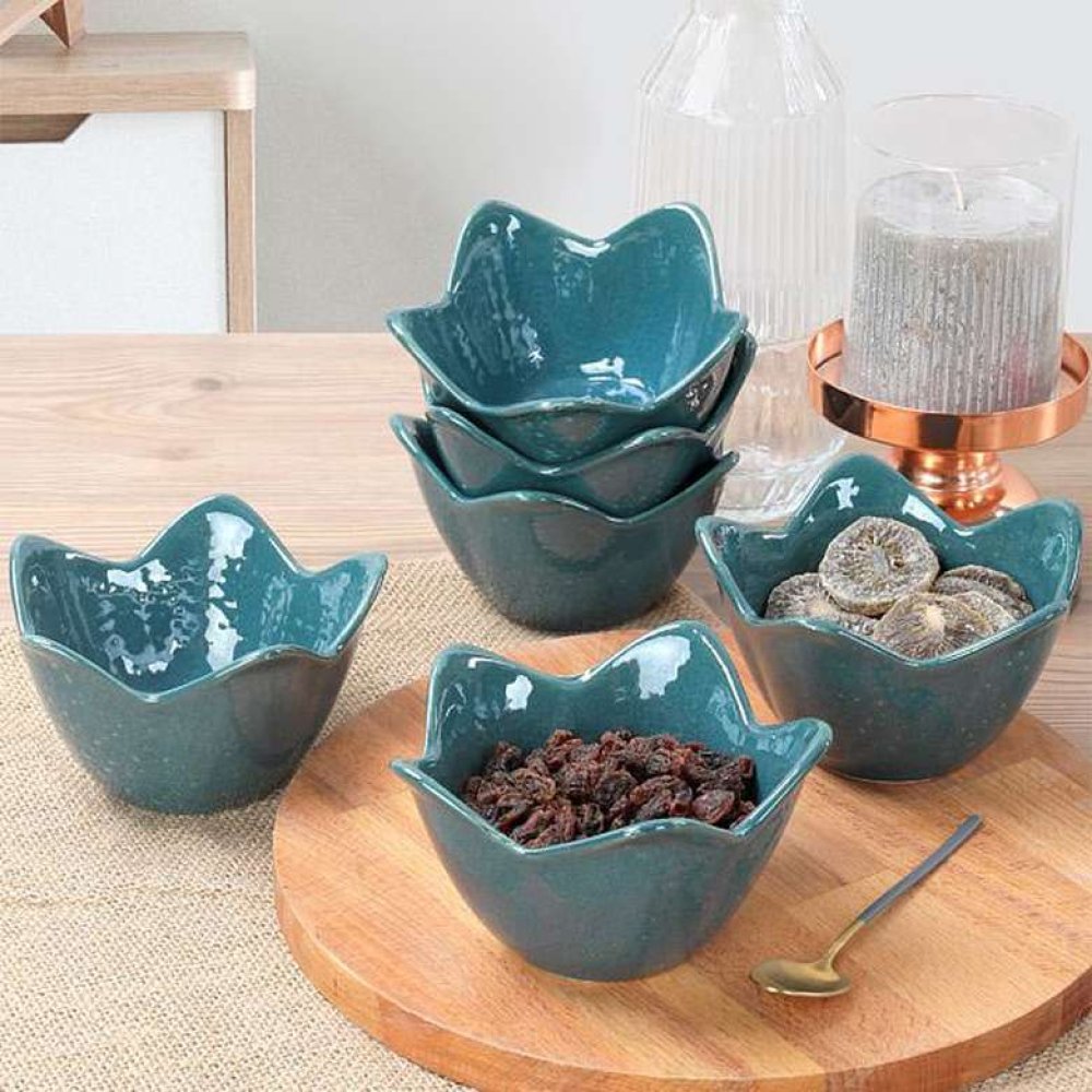 Keramika Luster Green Lily Snack Bowl 12 cm 6 pcs