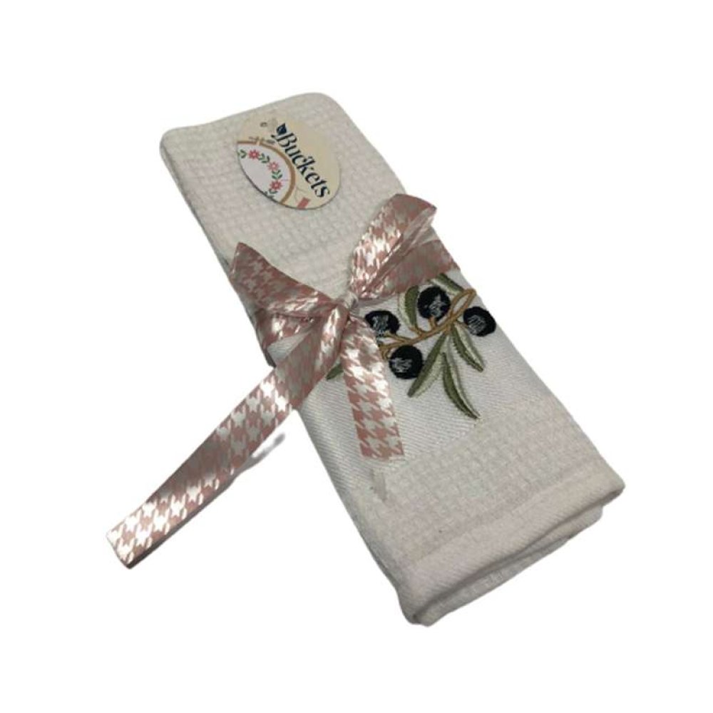 Embroidered Kitchen Napkin 40x60 cm Green