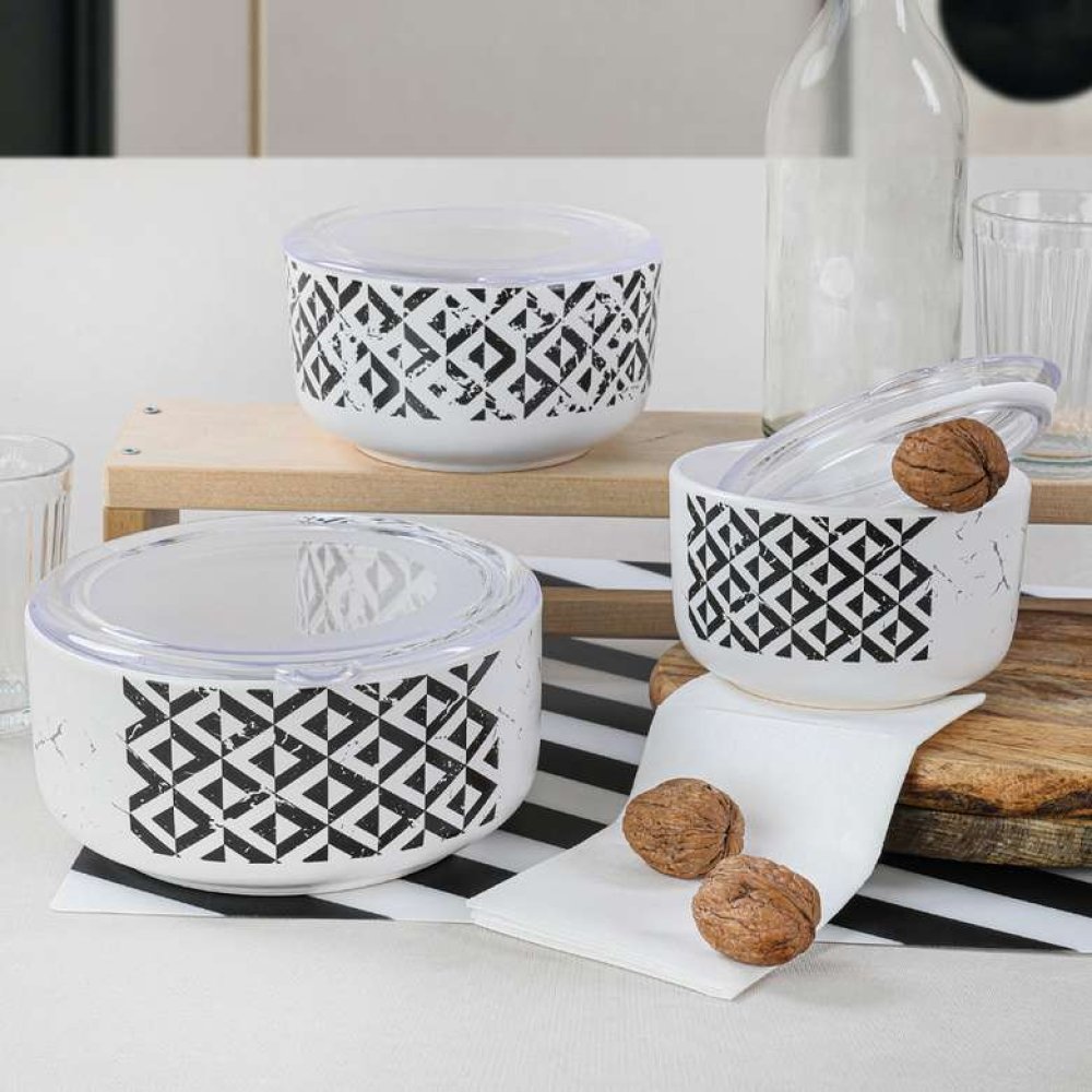 Keramika Trigon 1/2 Kera Storage Container 12-14-16 Cm 3 Pieces