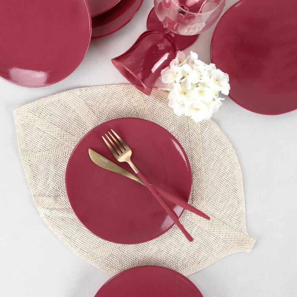 Keramika Carmen Red Aegean Cake Plate 20 Cm 6 Pieces