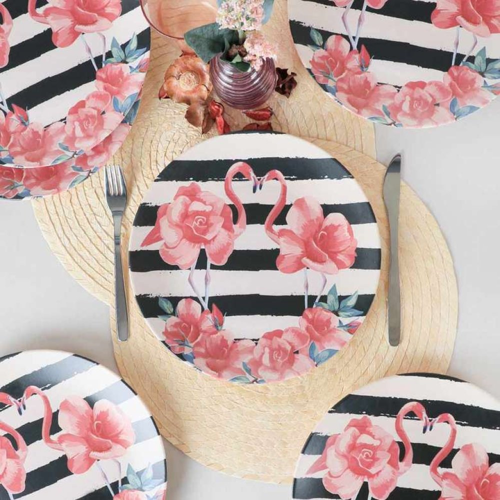 Keramika Flamingo Serving Plate 6 Pieces