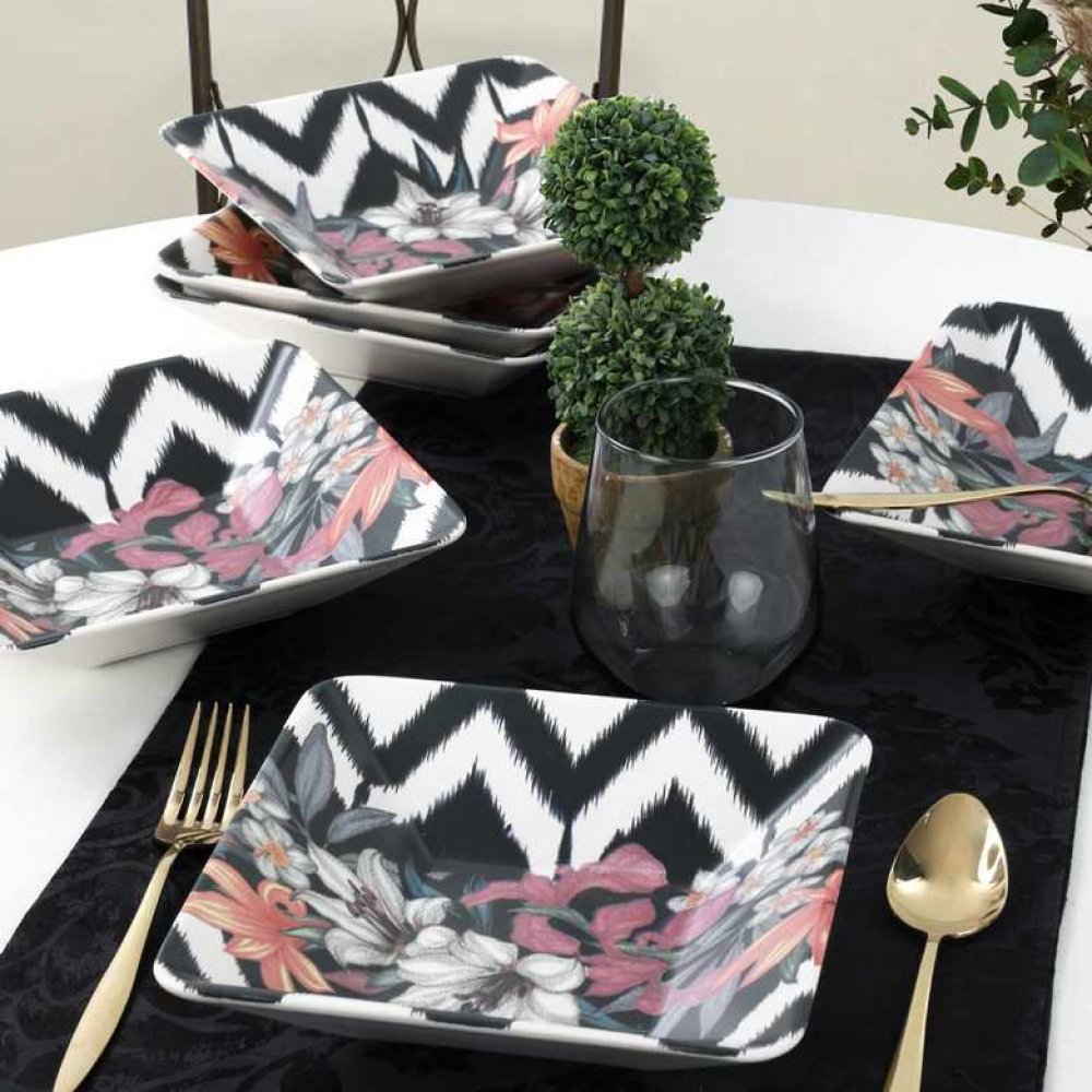 Keramika Purple Siera Dinner Plate Set of 6