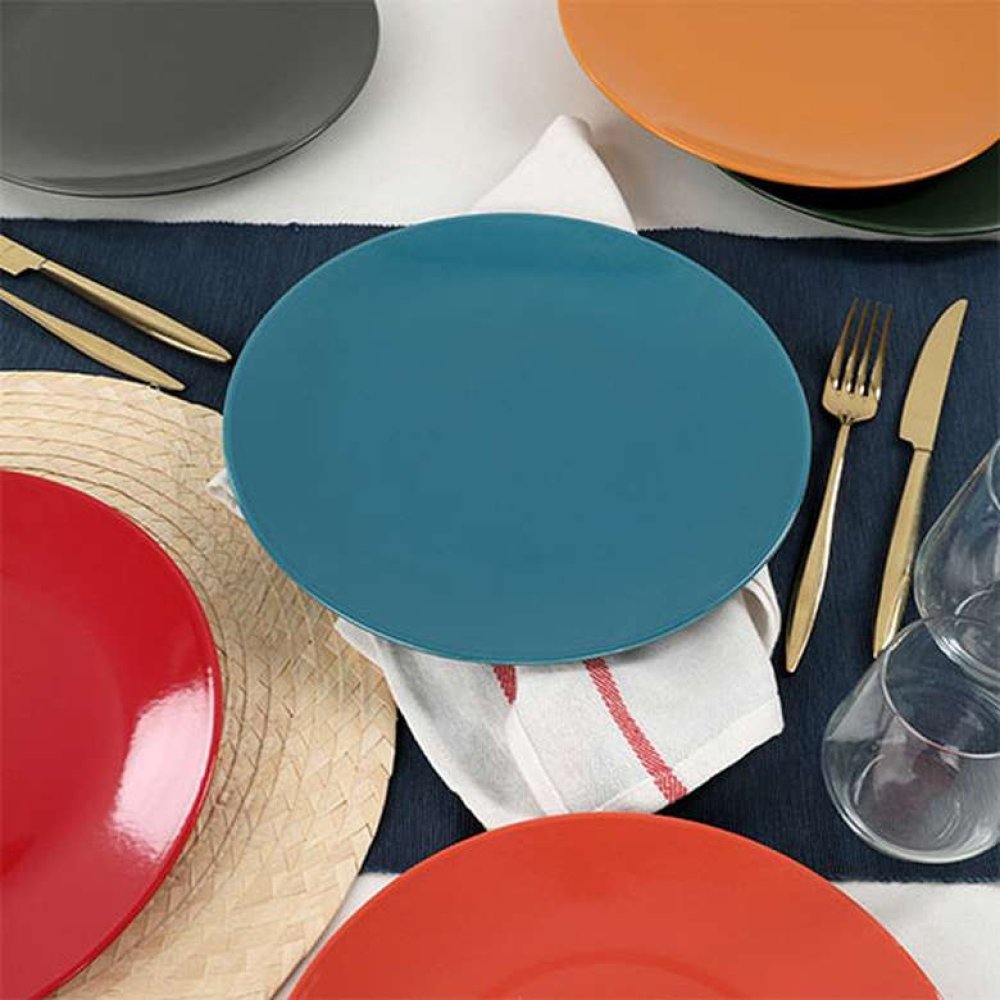 Keramika Rainbow Aegean Serving Plate 25cm 6 Pieces