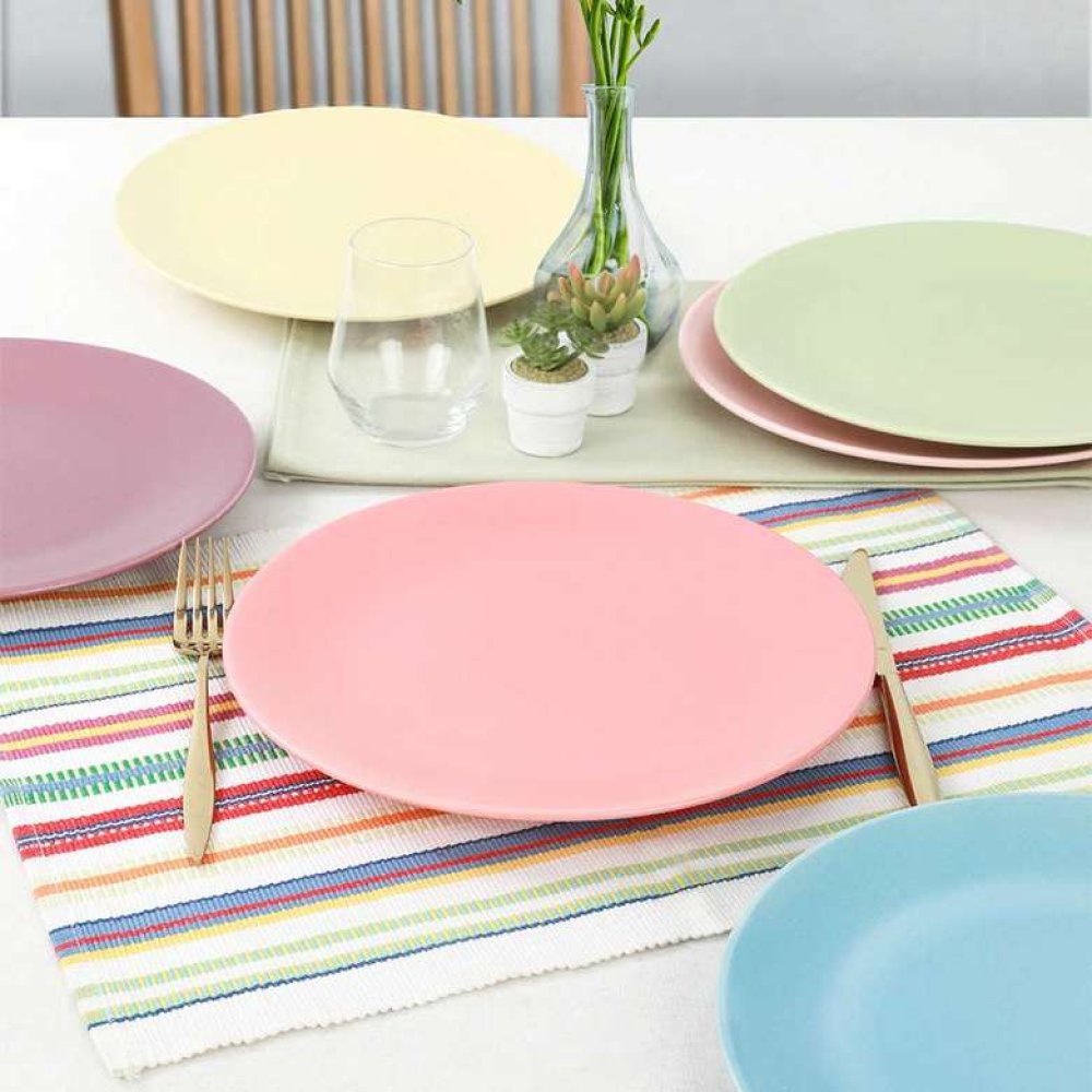 Keramika Rainbow Soft Matte Aegean Serving Plate 25 Cm 6 Pieces