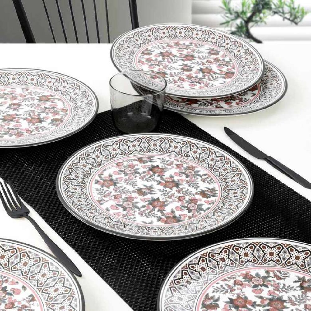 Keramika Red Garden Aegean Serving Plate 25 Cm 6 Pieces