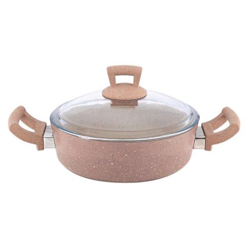 Hascevher Ezme Granite Slab Pot 26 cm Brown