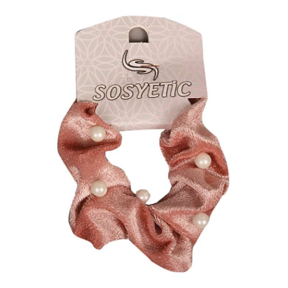 Velvet and Peg Clasp Salmon