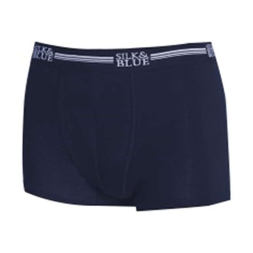 Silk & Blue Modal Men's Boxer Black Navy 2 Pack