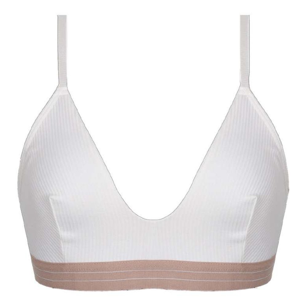 Silk & Blue Women's Ribbed Bustier White