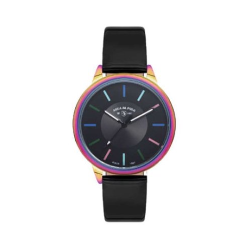 Aqua Di Polo Unisex Wristwatch Black Turquoise
