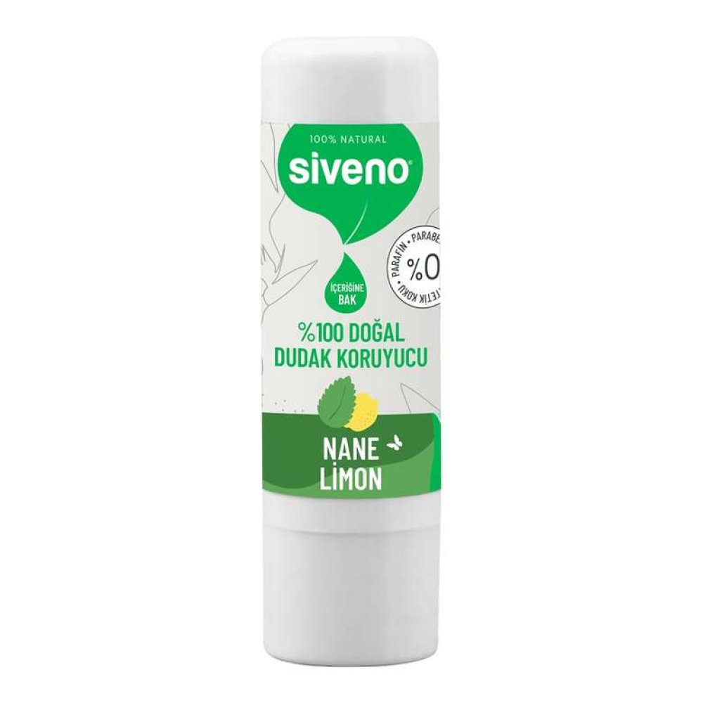 Siveno 100% Natural Lip Protector – Mint & Lemon 6 G