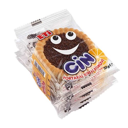 Eti Cin Biscuits With Orange Jelly 5X27 G