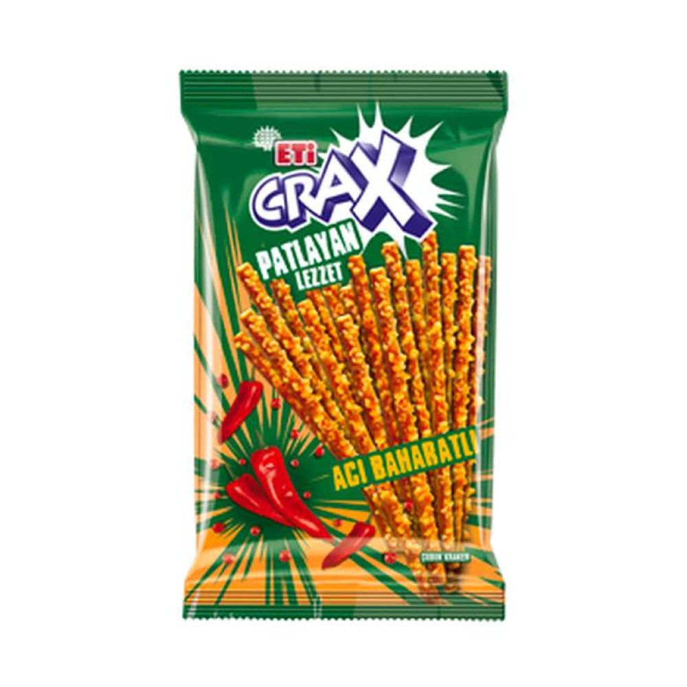 Eti Crax Cracker Stick Exploding Hot Lime 50 G