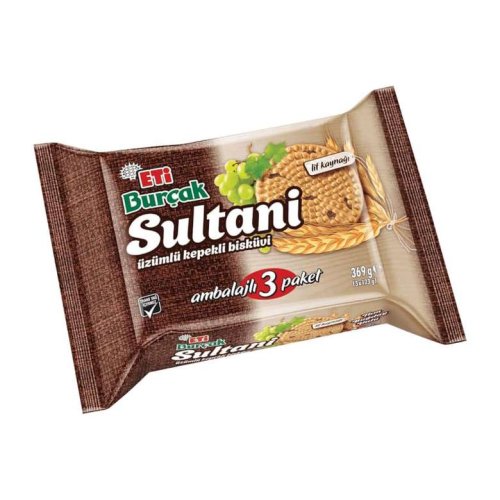 Eti Sultani Biscuits With Grape Whole Wheat 3X123 G