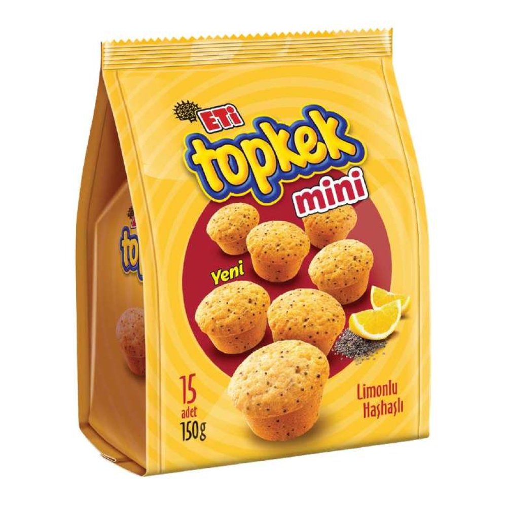 Eti Topkek Cake Mini Poppy-Lemon 150 G