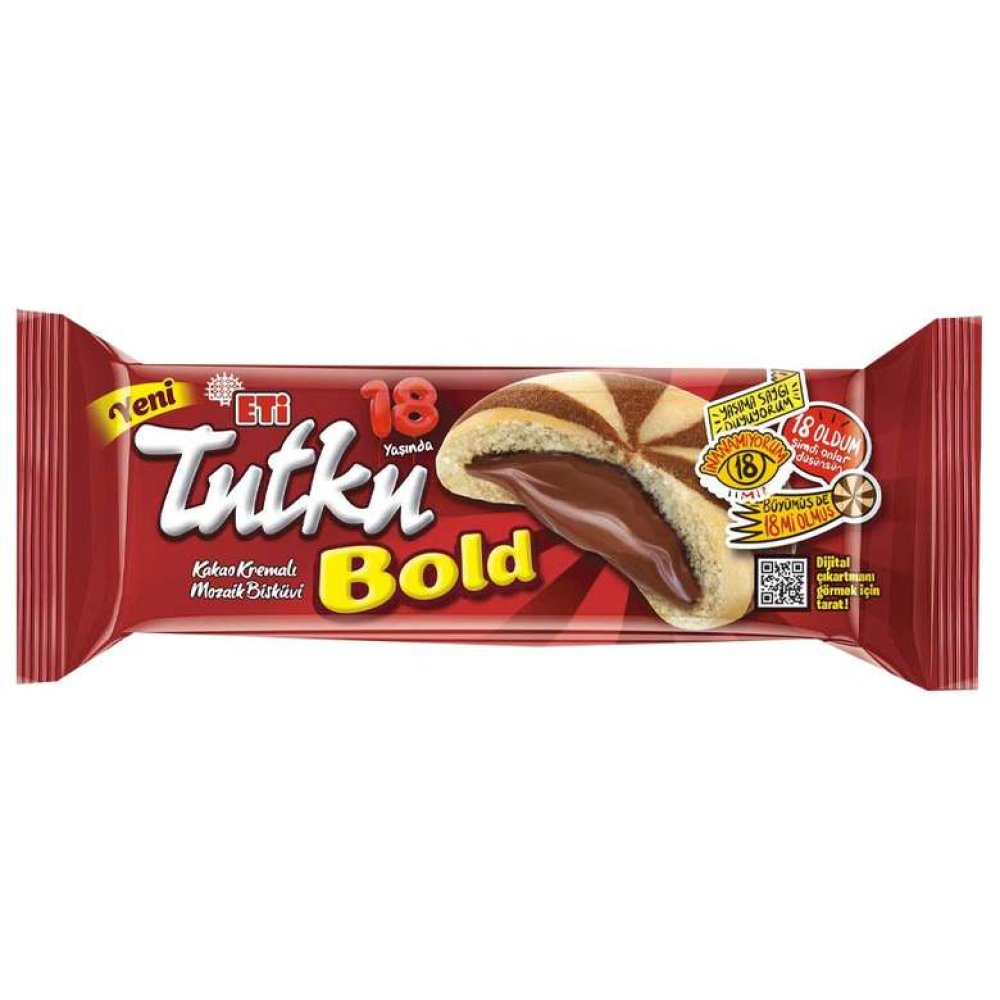 Eti Tutku Bold Cocoa Cream Mosaic Biscuit 138 g