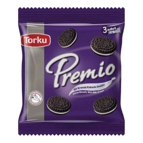 Torku Premio Cocoa Biscuits with Milk Cream 3x110 G