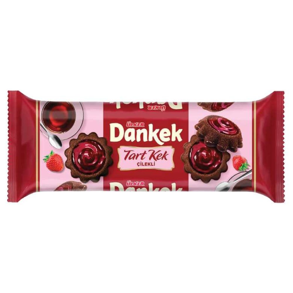 Ülker Dankek Cake Tart Strawberry 6X30 G