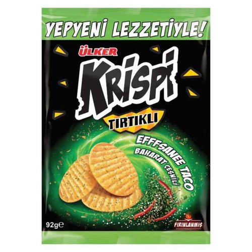 Ülker Krispi Spice Seasoned Crispy Cracker 92 G