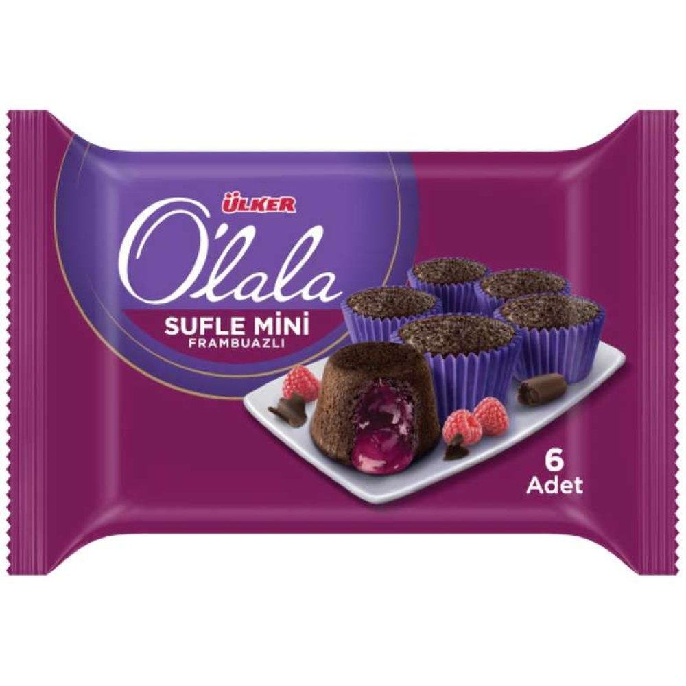 Ülker Olala Cake Souffle Mini Chocolate Raspberry 162 G