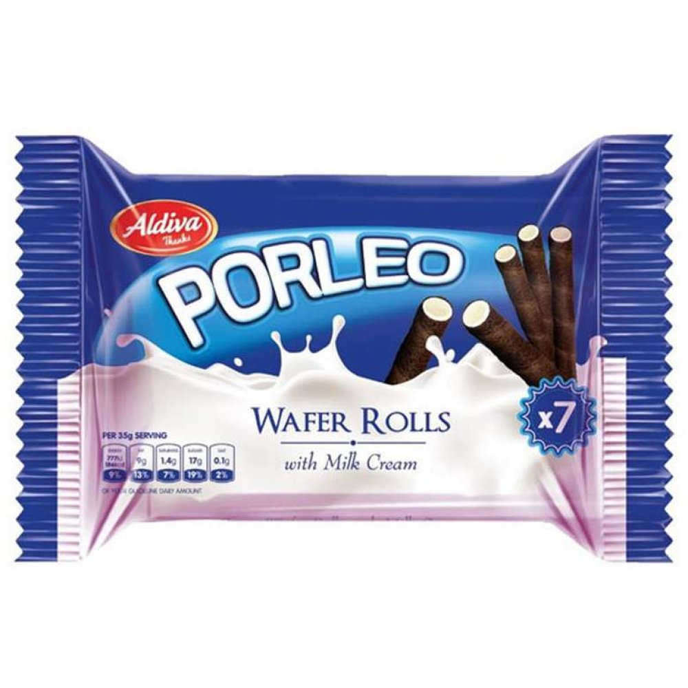 Aldiva Roll Wafer with Milk Cream 35 G