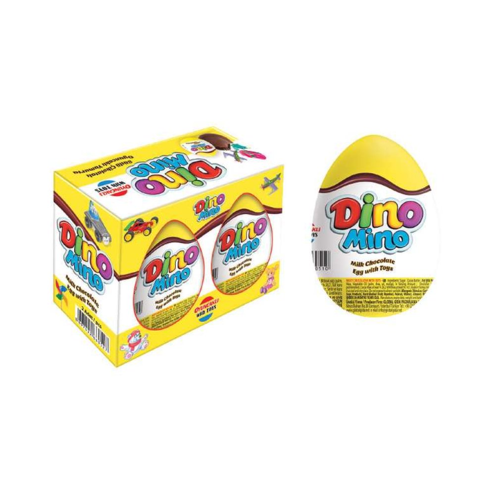 Dino Mino Chocolate Surprise Egg 2x21g