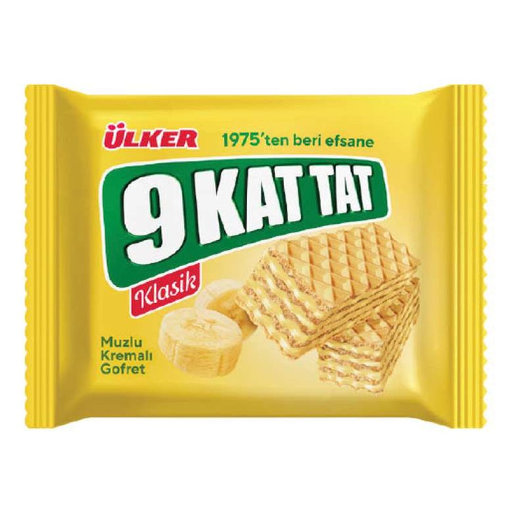 Ülker 9 Layer Wafer With Banana Cream 39 G