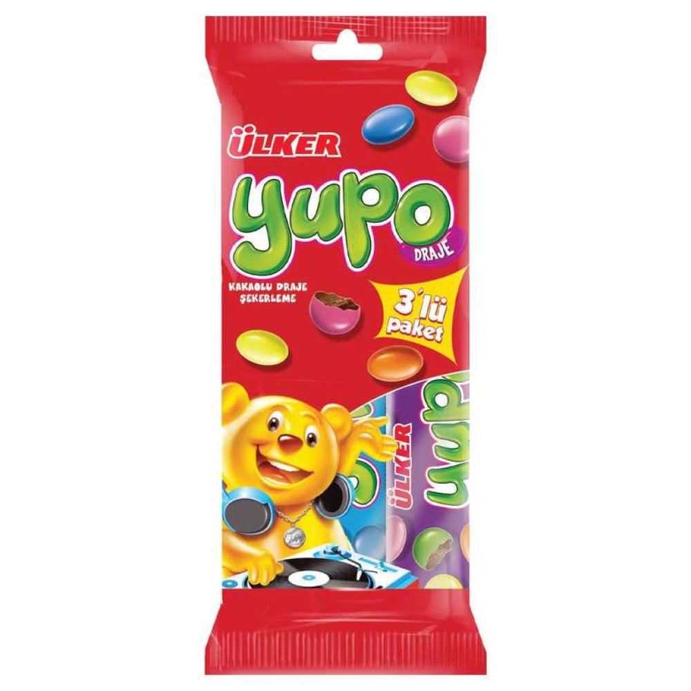 Ülker Yupo Dragee Chocolate 3x20 G