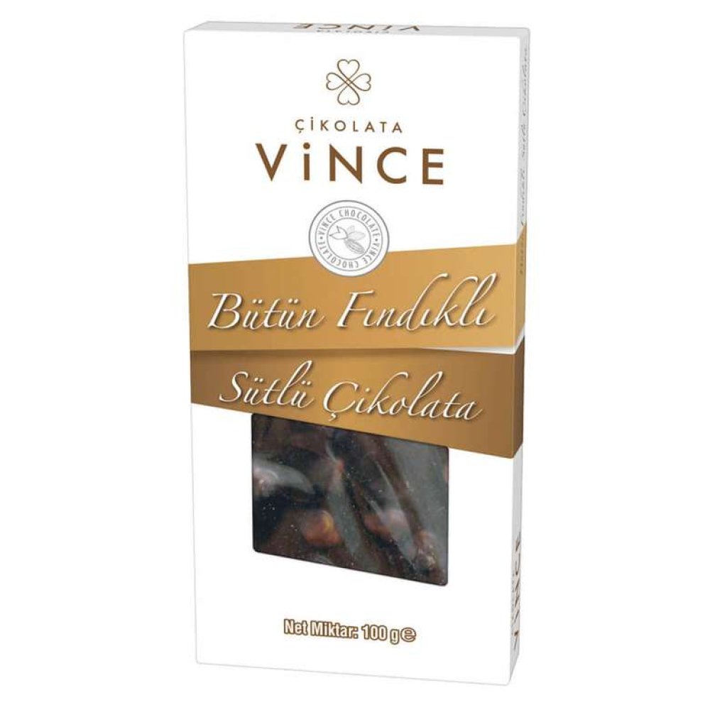 Vince Chocolate With Whole Hazelnut 100 G