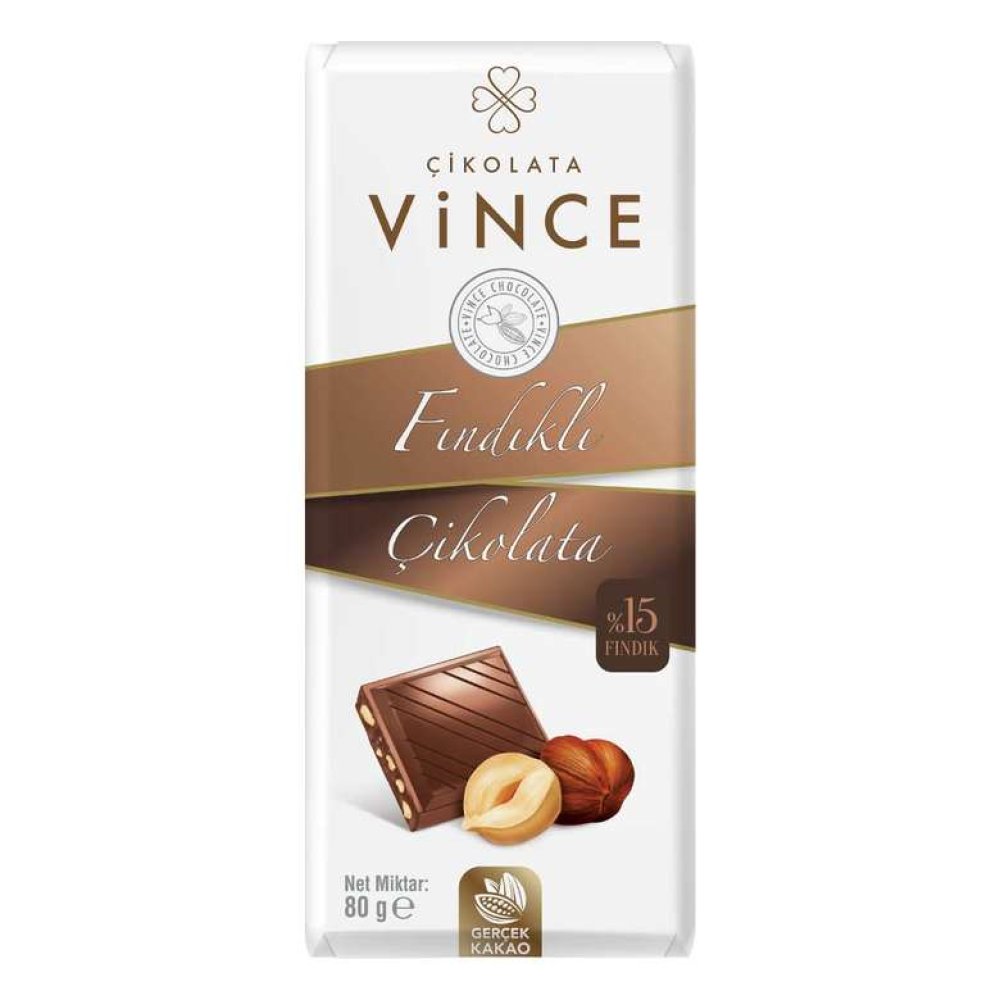 Vince Chocolate with Hazelnut 80 G