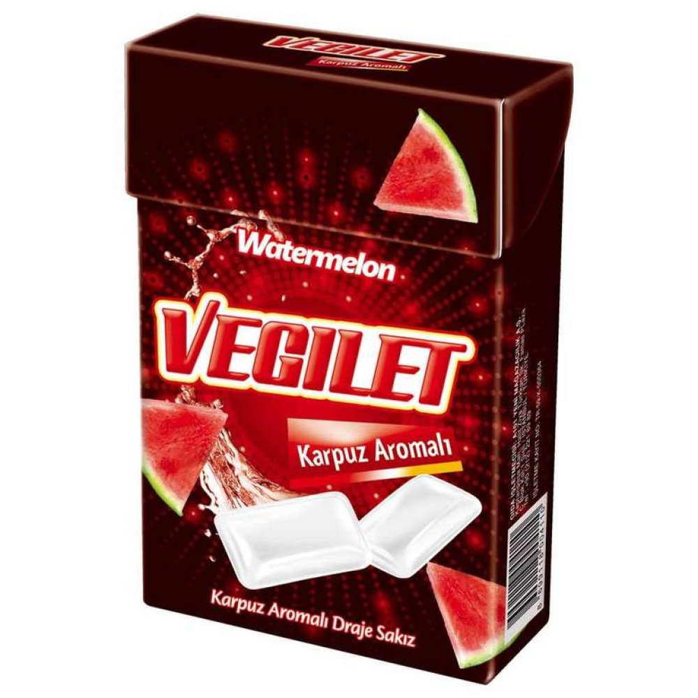 Gum Candy 3X7 G Vegilet Strawberry