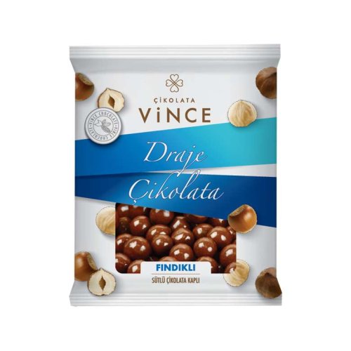 Vince Dragee Chocolate Coated Hazelnut 60 G