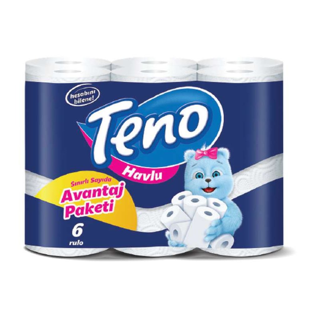 Teno Paper Towel 2 Layers 6 Pieces
