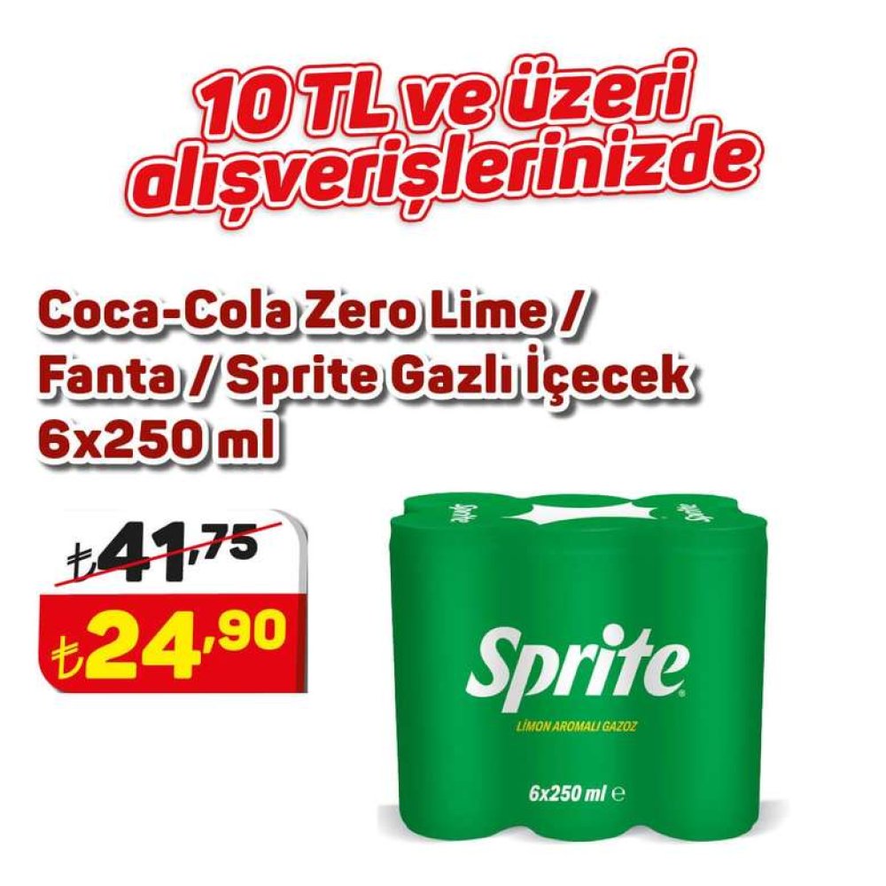Sprite Carbonated Drink Soda 6X250 Ml