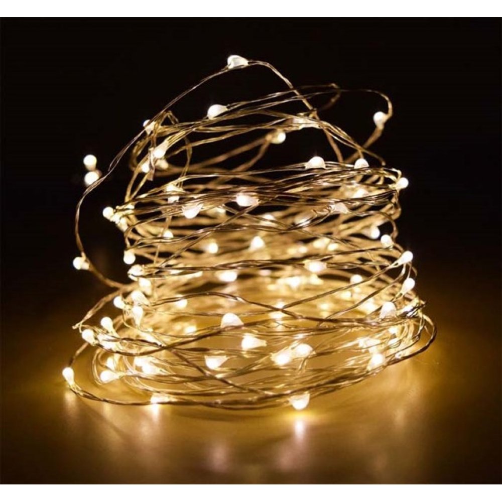 3 Meter Daylight Yellow Color Battery Led