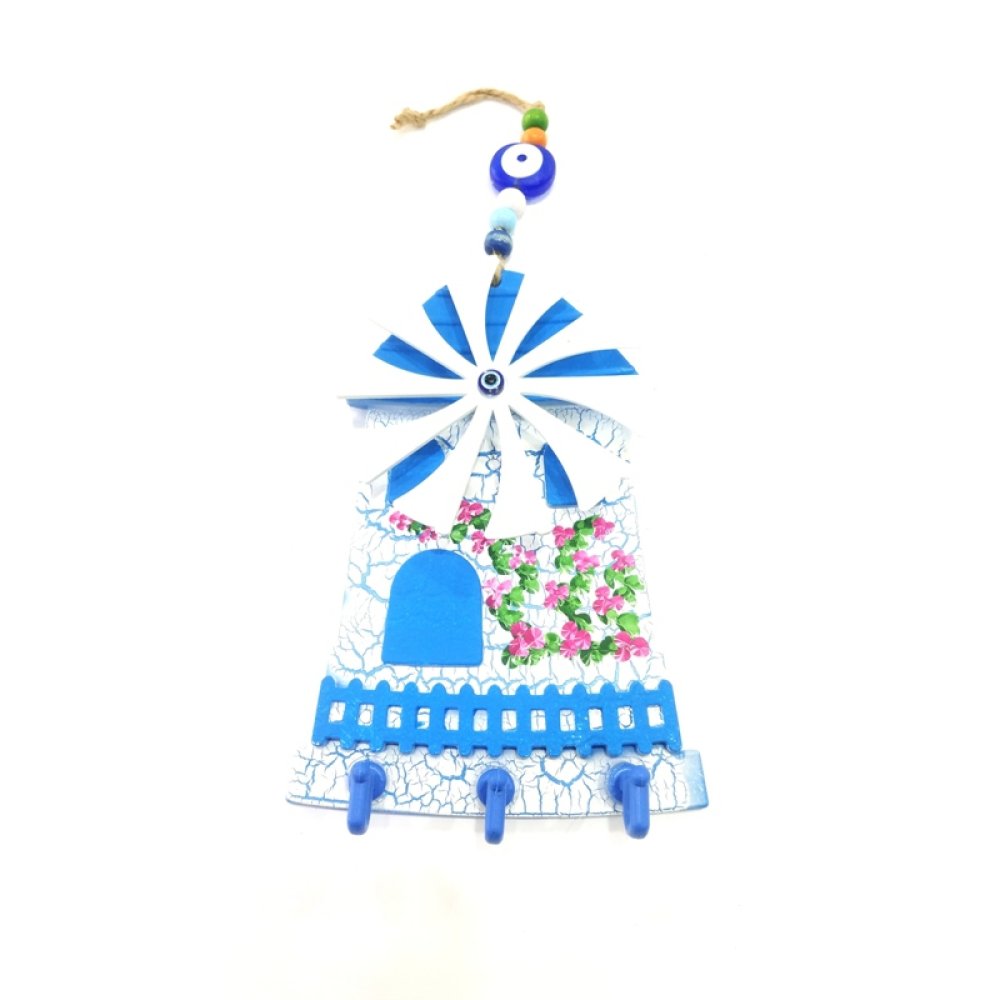 Wooden Windmill Coat Rack