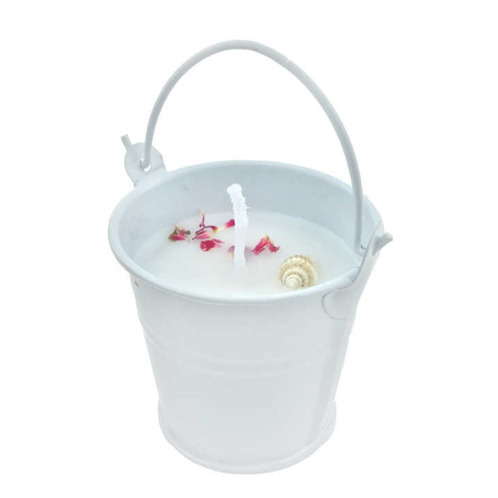 Metal Bucket Candle In Acetate Box