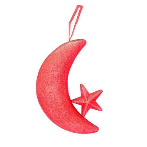 Crescent And Star Styrofoam (Turkish Flag) Red P1-50