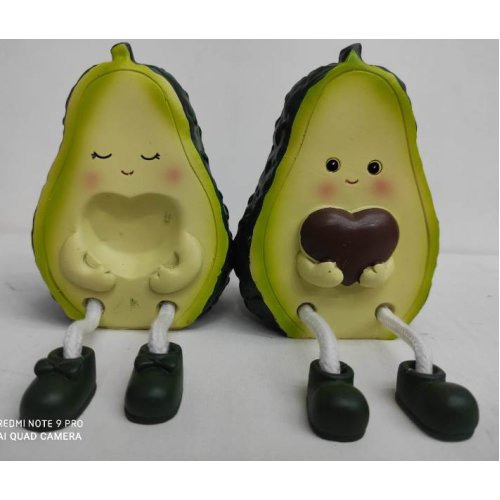 Avocado Trinket With Swinging Feet
