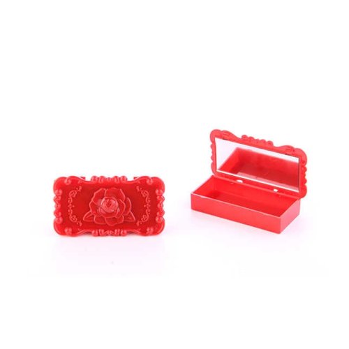 Mirror Boxed Rose Red Pk10-480
