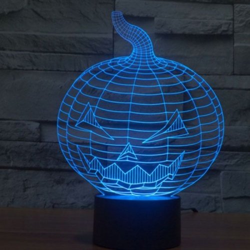 Pumpkin Shaped 3D Night Light