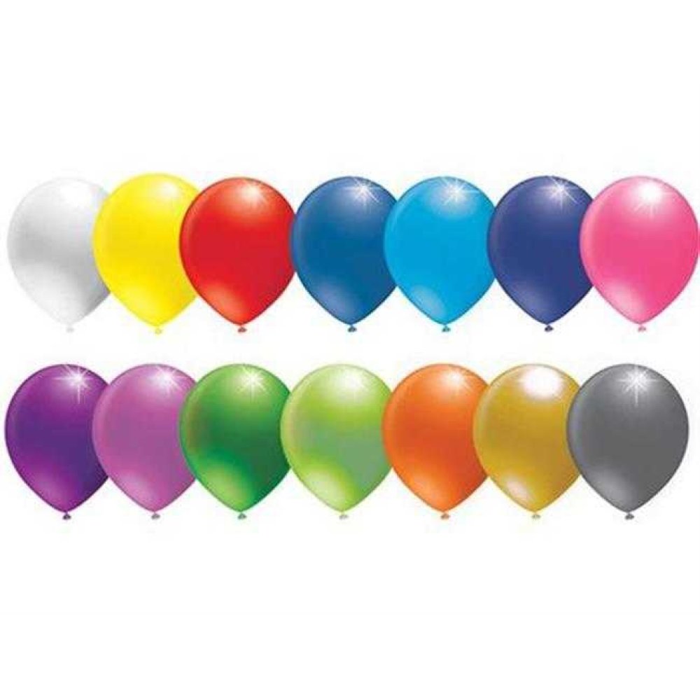 Balloon Metallic 12 Inch Mixed Color Pk:20 Kl:36