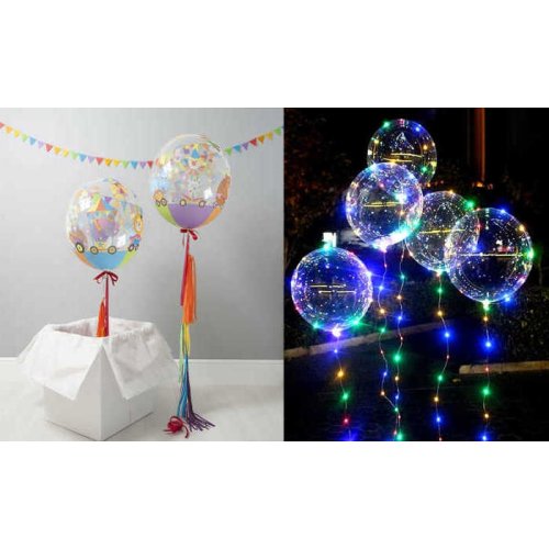 Balloon Transparent (Bobo) Multi-Purpose 18 Inch Package:1 Pcs Kl:200