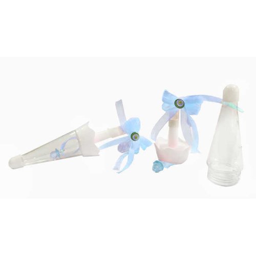Baby Candy Finished Umbrella Box With Stipping Blue Pk:20